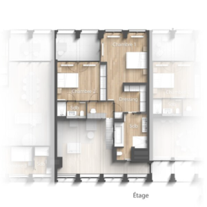 Molière: Splendide loft 192 m² - possibilité 3 ch, terrasse