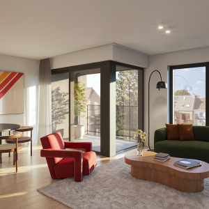 Magnifique appt. neuf ±89m², 2ch., terrasse 3.5 m²