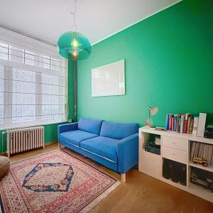 Haut de Saint-Gilles : Rez-de-chaussée avec jardin meublé