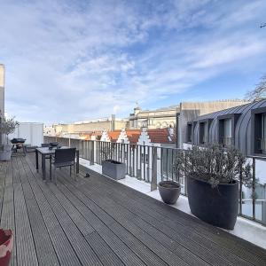 Sablon : Superbe appartement avec une grande terrasse