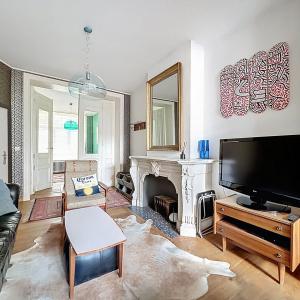 Haut de Saint-Gilles : Rez-de-chaussée avec jardin meublé