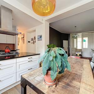 Haut de Saint-Gilles : Rez-de-chaussée avec jardin meublé