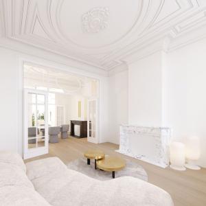 Square Marie Louise - Duplex rénové 3 chambres avec jardin 