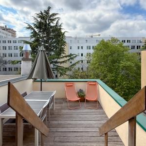 Place Luxembourg: magnifique appartement terrasse S/O 12 m²
