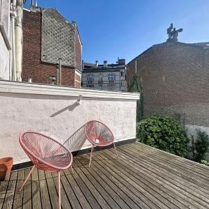 Proche Quartier EU, maison meublée 4 ch avec jardin