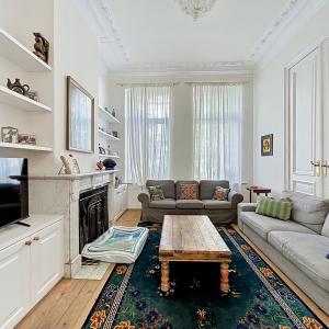 Proche Quartier EU, maison meublée 4 ch avec jardin