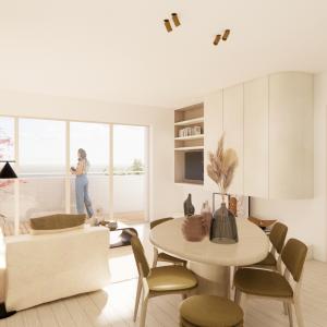 projet Fantine, penthouse 104m² 3ch terr 15,60m²