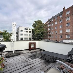 Etangs d'Ixelles : appartement 2 ch + bureau + 2 terrasses