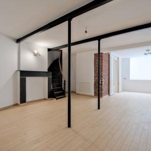 Sq. Marie-Louise: beau duplex + jardin, profession libérale