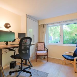 Chant d'oiseau: maison passive jardin S-O,  prof. libérale