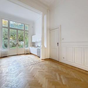 Quartier Brugmann : Duplex 2 chambres avec grand jardin 