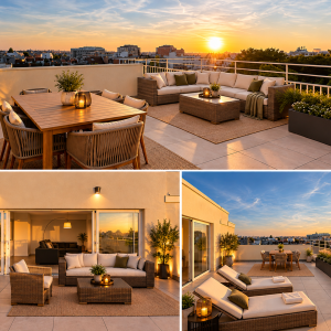 Cinquantenaire – Magnifique penthouse 1 ch. + terrasse