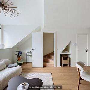 Cinquantenaire - Magnifique duplex meublé 1 ch. rénové