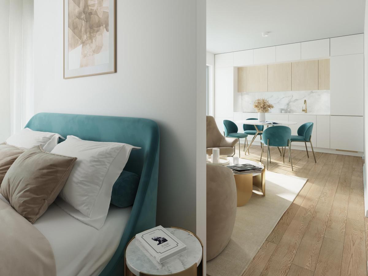 Abbaye de La Cambre, studio 56 m² + terrasse 11 m²