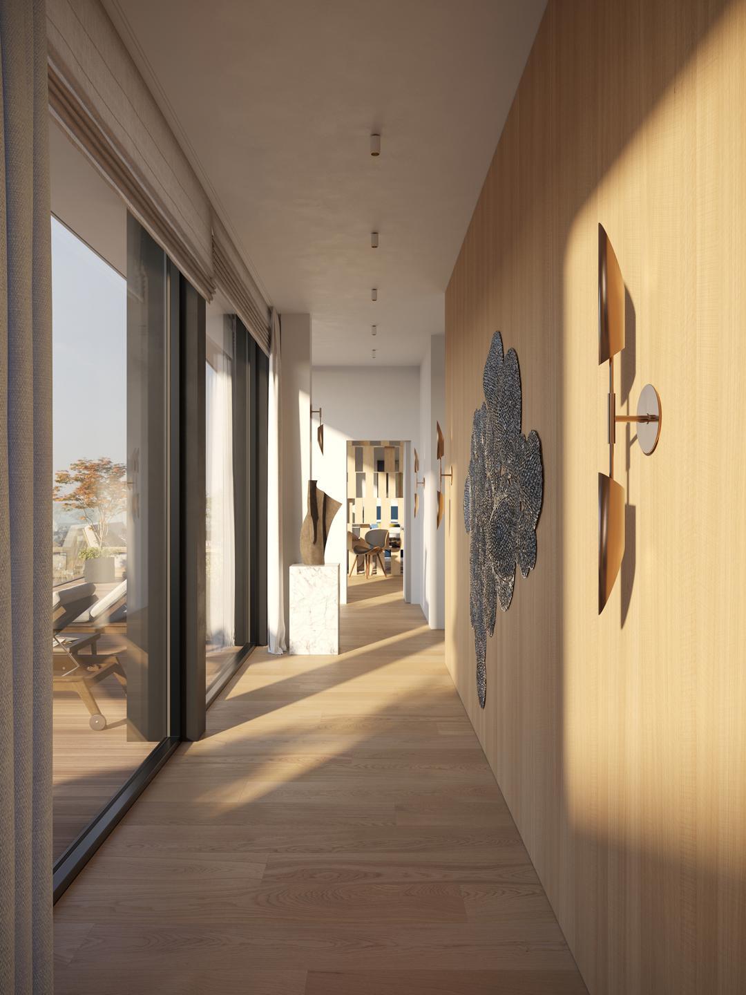 Abbaye de La Cambre, studio 56 m² + terrasse 11 m²