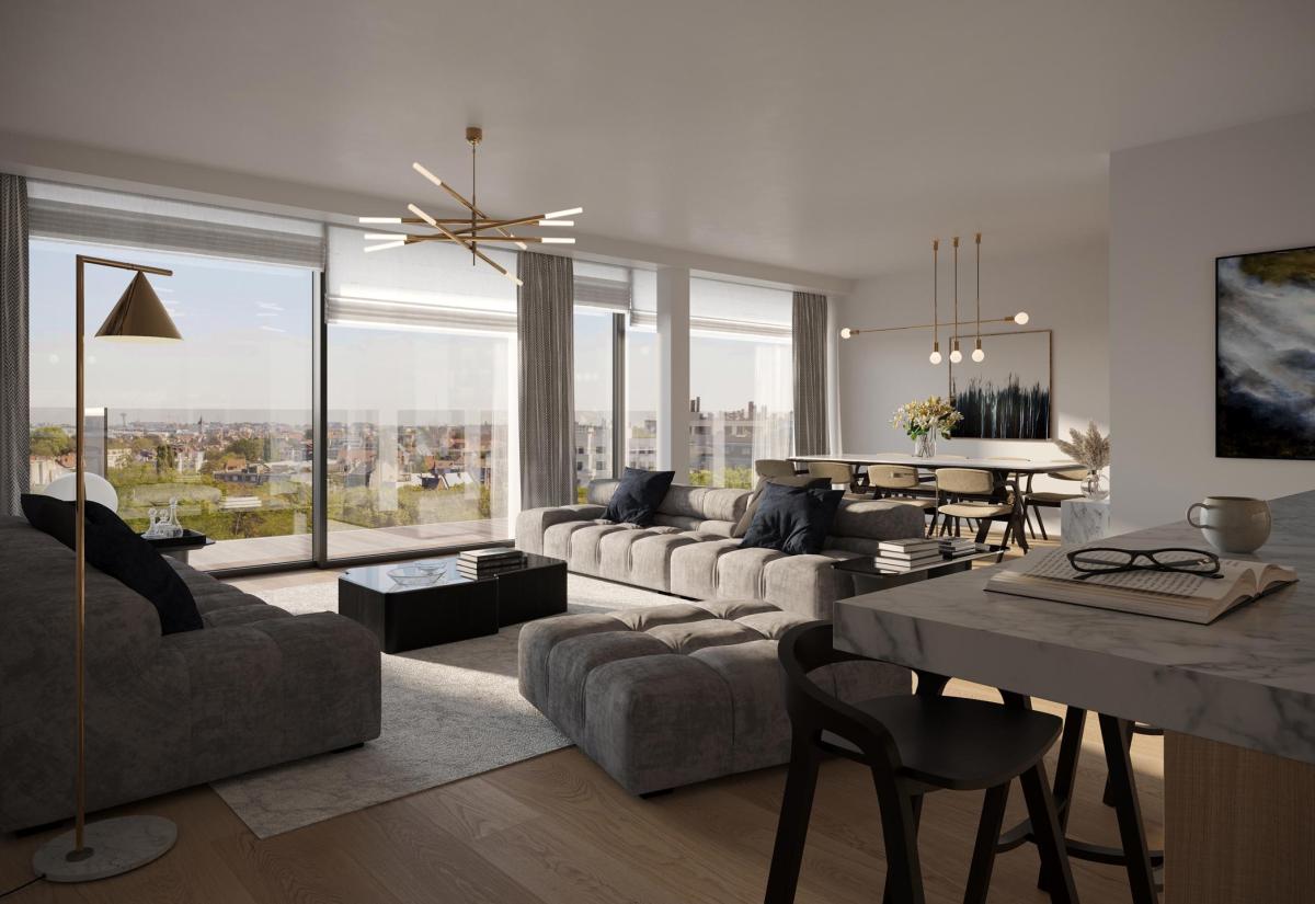 Abbaye de La Cambre, studio 56 m² + terrasse 11 m²