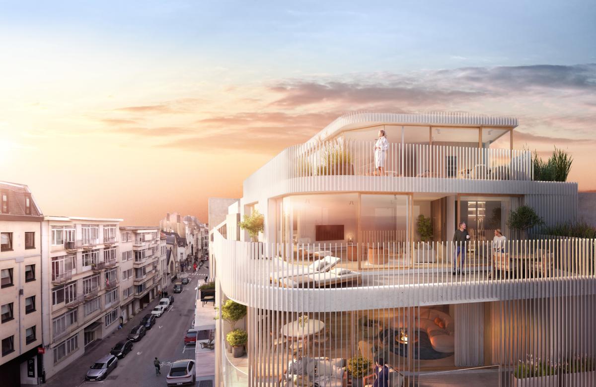 Pzrc Tenbosch/Châtelain appt neuf +-121m², 2ch., terrasse