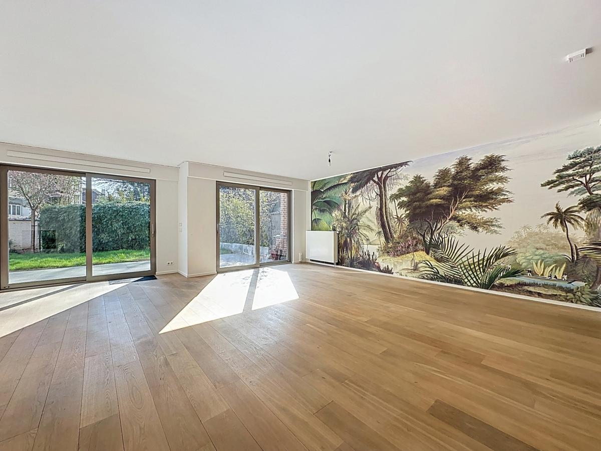 Ixelles/Watermael : Magnifique RDC avec jardin orienté SO