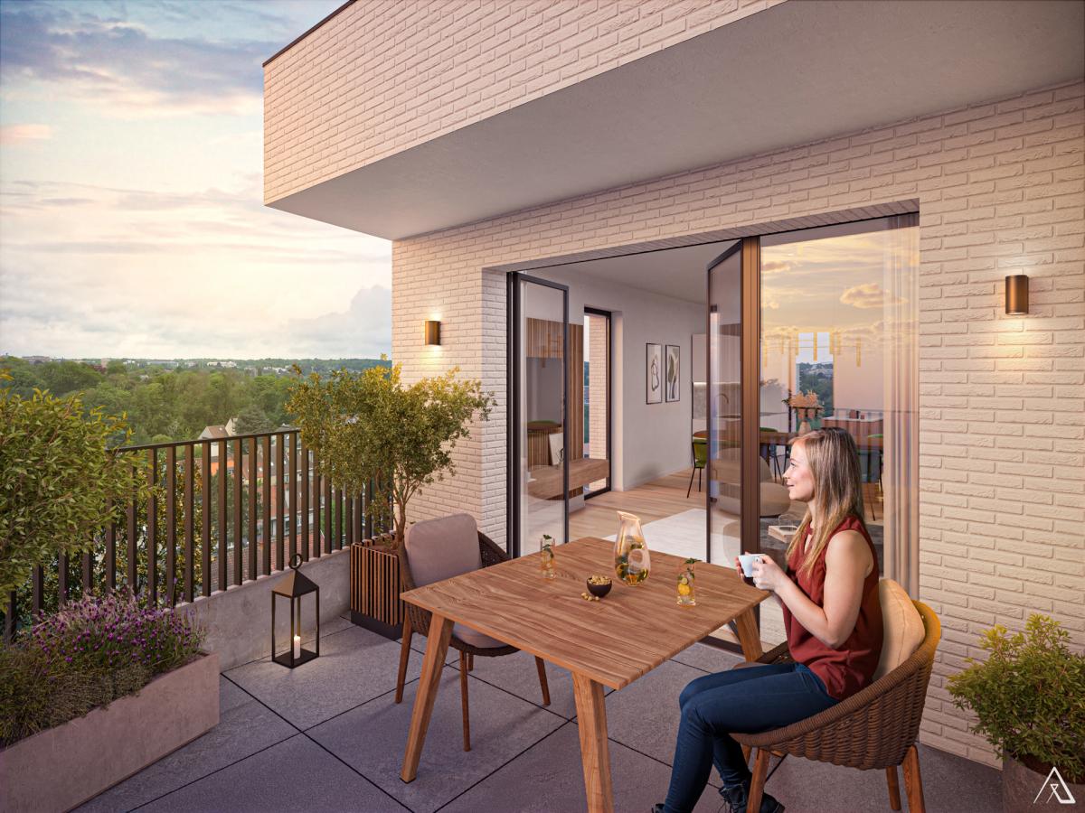 Magnifique penthouse 3 ch. ±153m² + 2 terrasses