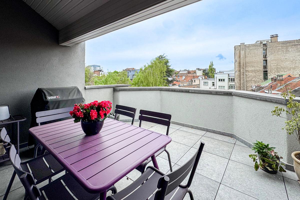 Lepoutre/Brugmann: Magnifique duplex penthouse 3 ch + bureau
