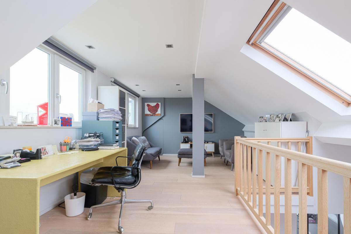 Lepoutre/Brugmann: Magnifique duplex penthouse 3 ch + bureau