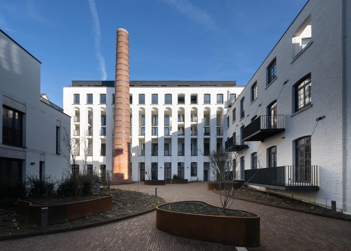 Charmant flat +- 48m² + terrasse 8,5m² en intérieur d'îlot