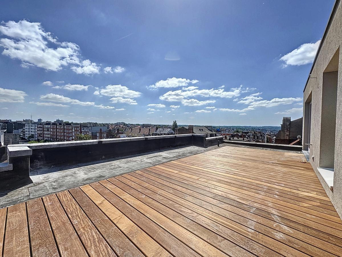 Quartier Molière, penthouse rénové 3 ch avec grande terrasse