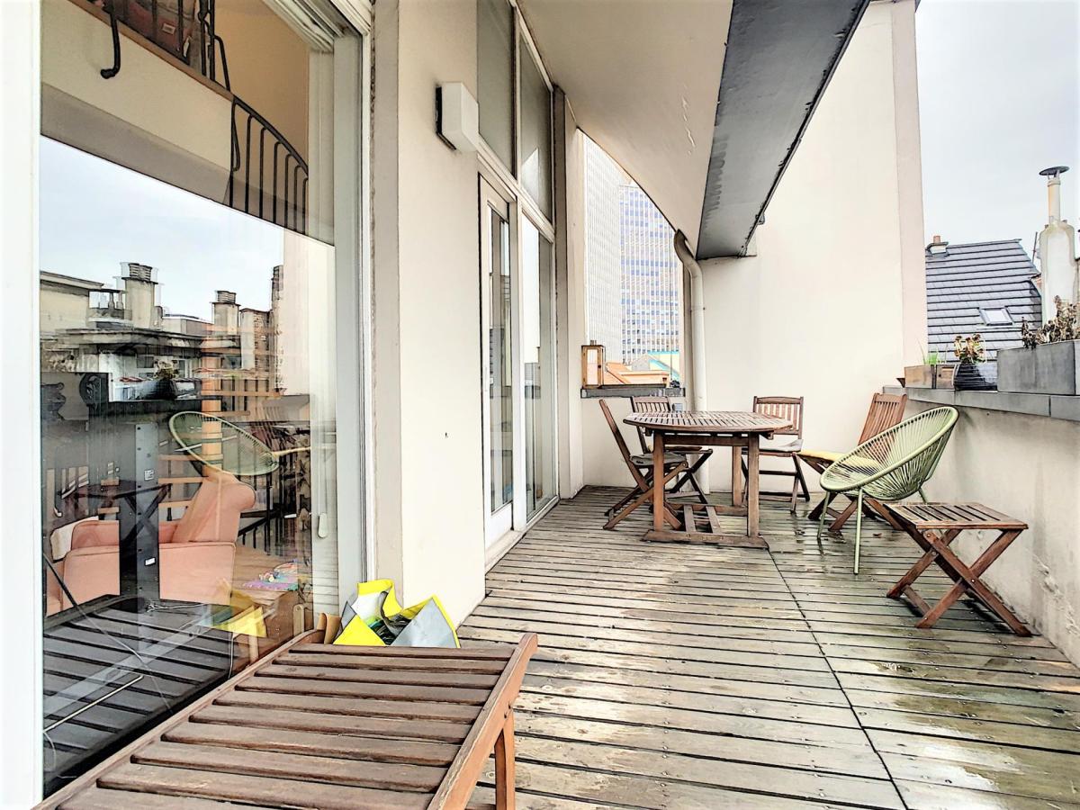 Sablon : Appartement Triplex 3 chambres + terrasse & parking