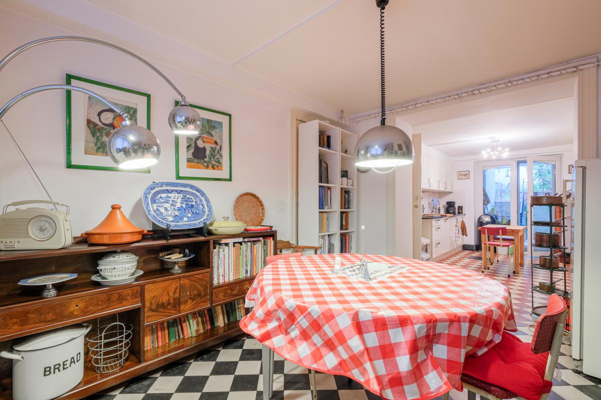 Pl. Brugmann: maison 3 chambres - 2 bureaux avec jardin Sud