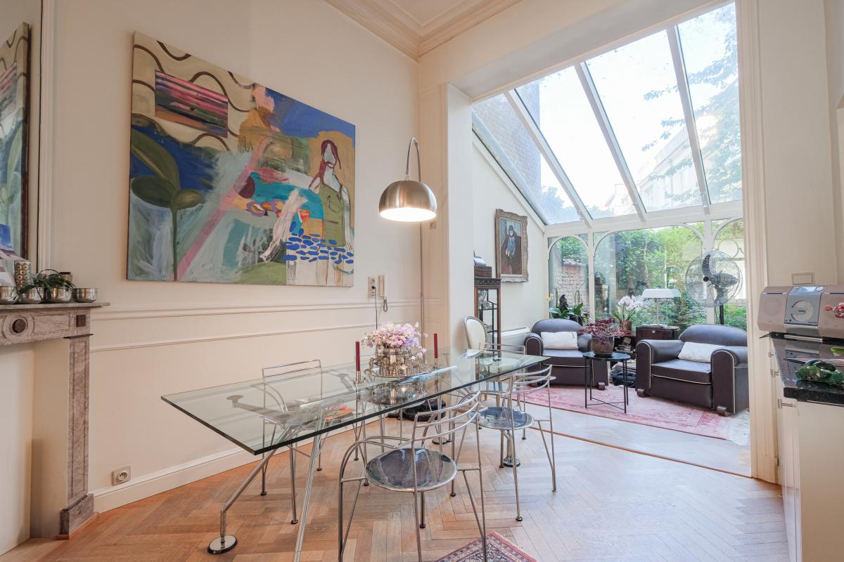 Lepoutre: Magnifique duplex rez-de-chaussée avec jardin 