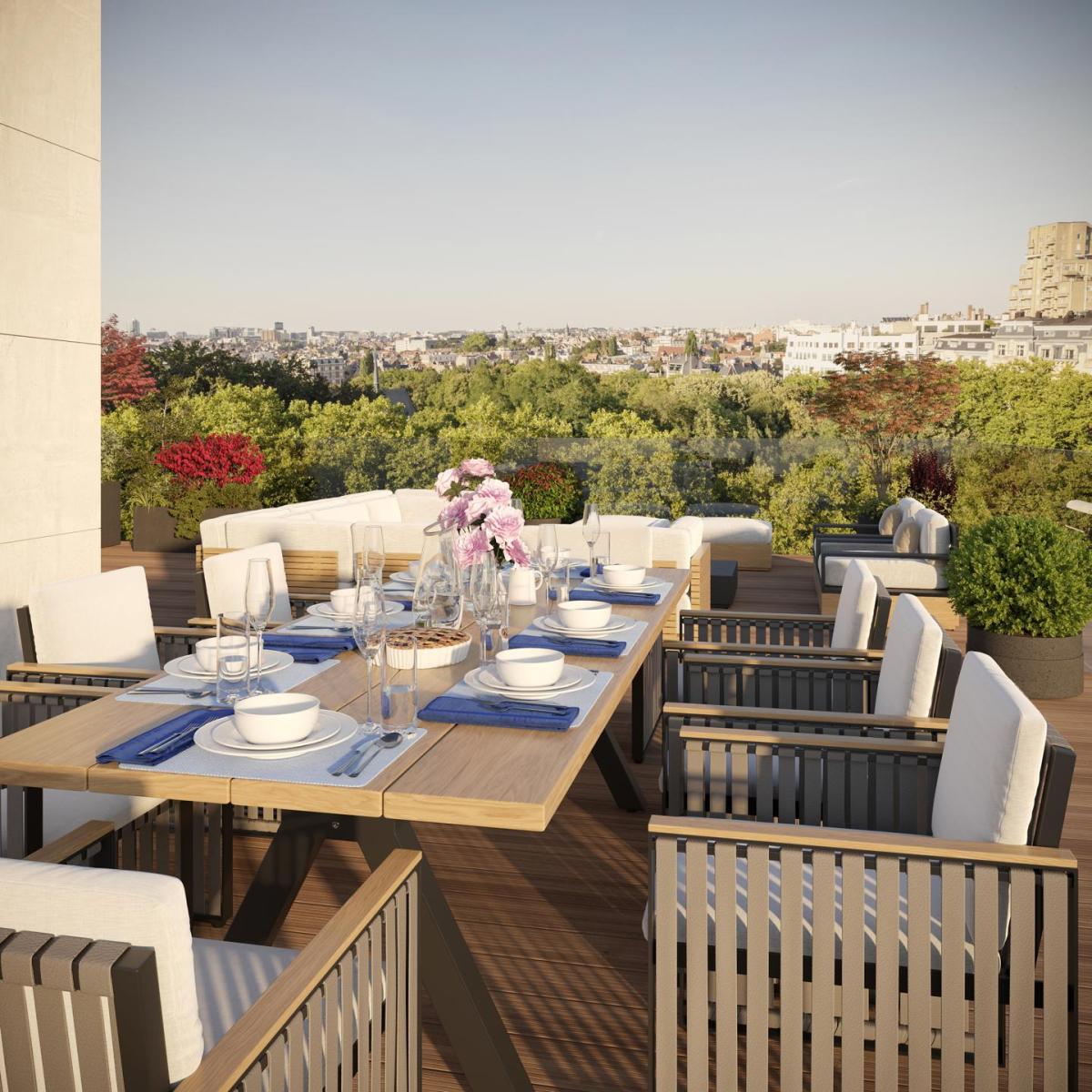 Projet avec vue imprenable sur l'abbaye de la Cambre!