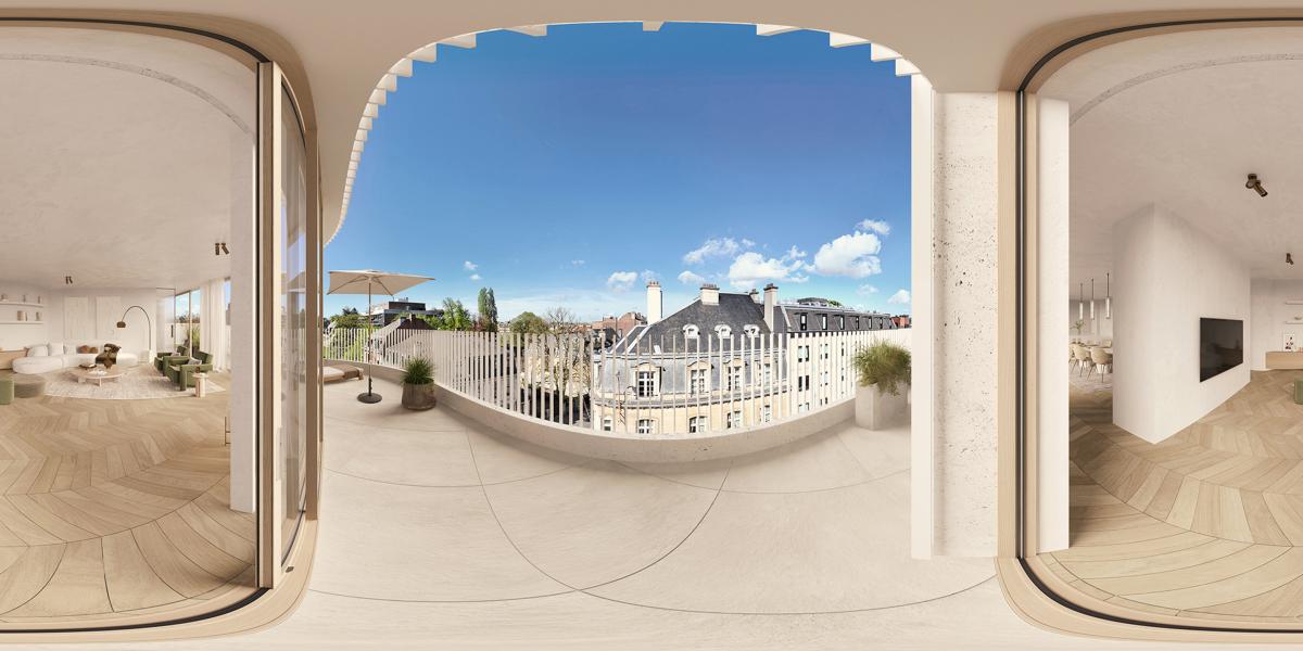 Tenobsch - Duplex penthouse 4 ch. ±327m² + 2 terrasses