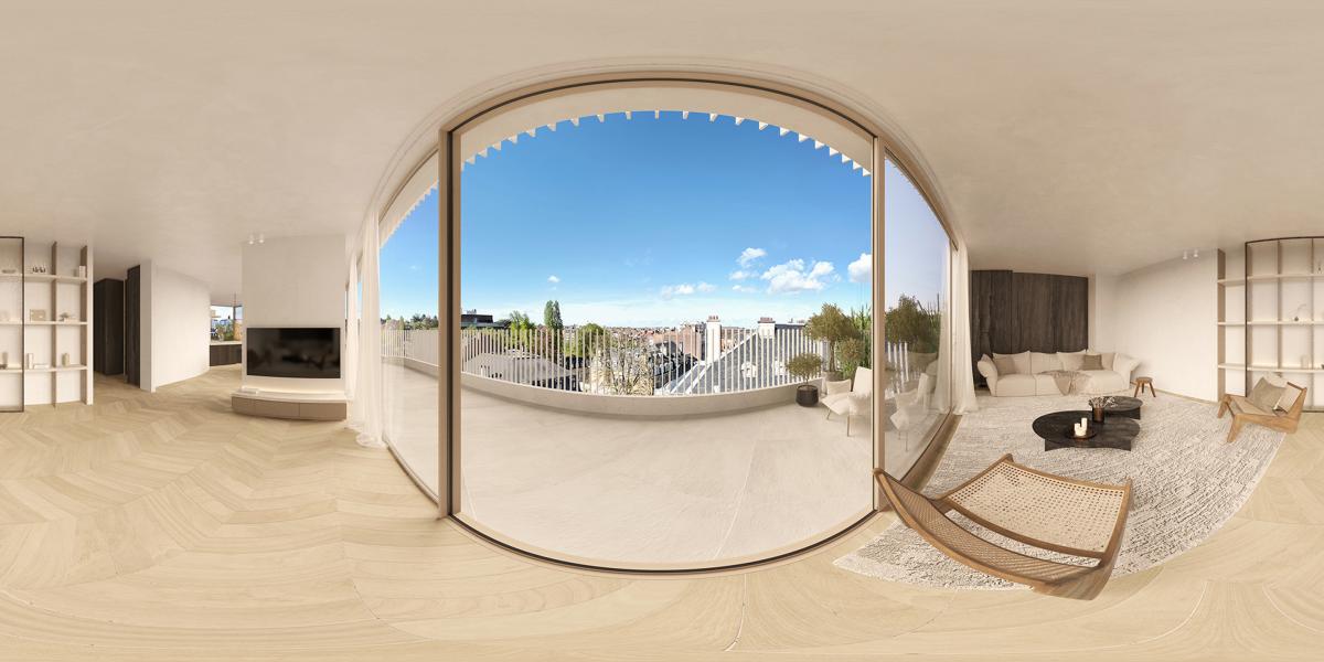 Tenbosch - Duplex penthouse 4 ch. ±327m² + 2 terrasses