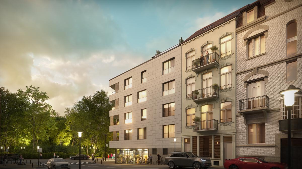 Magnifique appt. neuf +-114m², 2ch., terrasses 26 m²