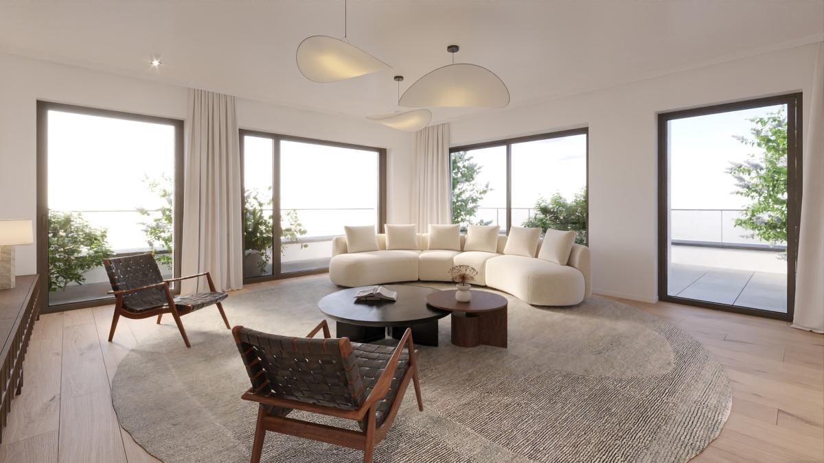 Magnifique penthouse 3 ch. ±203m² + bureau + terrasse 34 m²