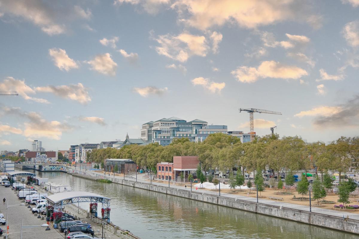 Centre/canal: appartement récent: terrasse 15 m², 2 parkings