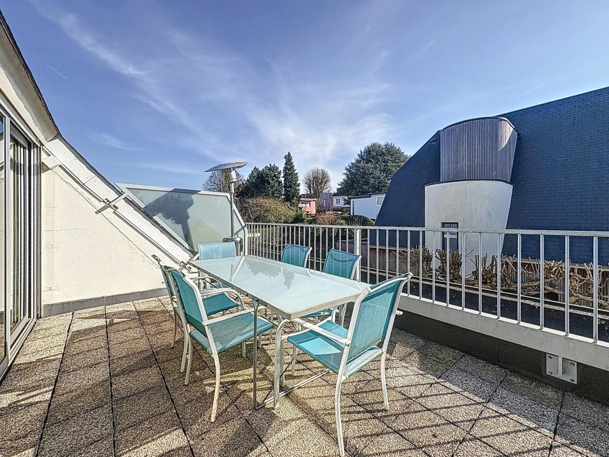De Fré-Wolvendael, penthouse 85m² 2 ch + 3 terrasses 