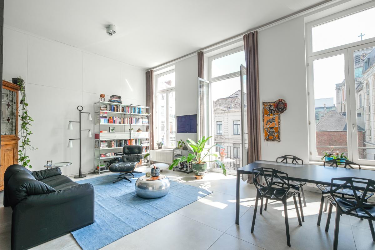 De Brouckère: magnifique duplex 3ch., 3 sdb, 2 terrasses