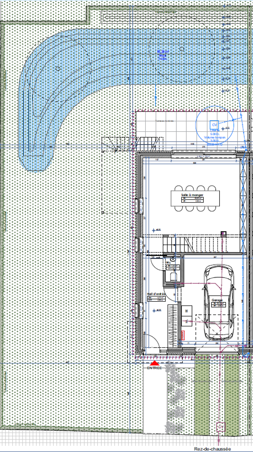 Terrain à bâtir avec permis ! Maison 3/4 chambres de 240 m² 