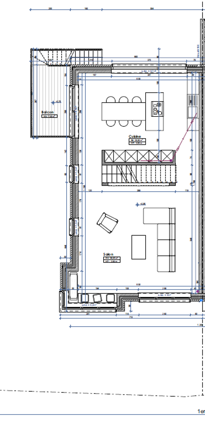 Terrain à bâtir avec permis ! Maison 3/4 chambres de 240 m² 
