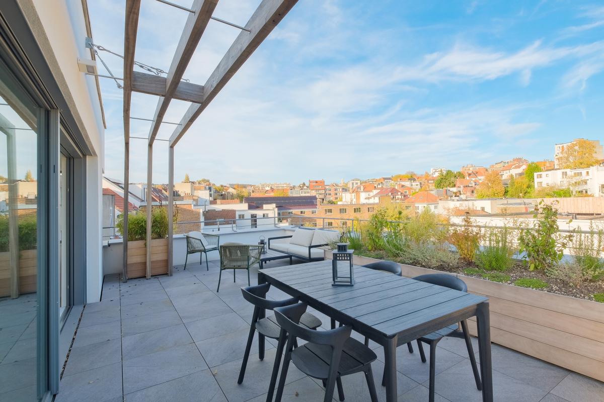 Penthouse 140m² 2 ch terr 30m² panoramique, TVA 6%, PEB A