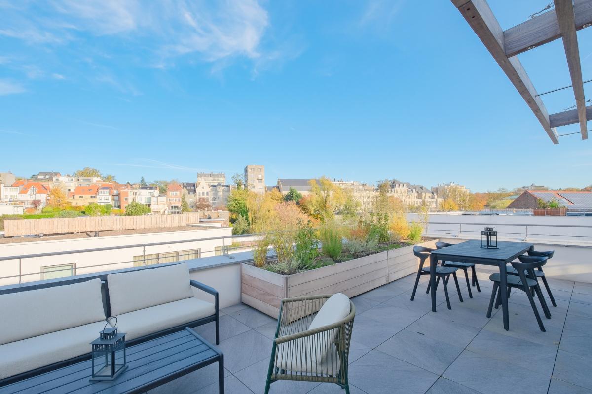 Penthouse 140m² 2 ch terr 30m² panoramique, TVA 6%, PEB A