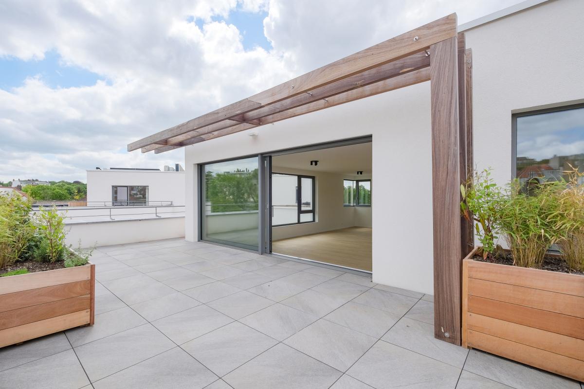 Penthouse 140m² 2 ch terr 30m² panoramique, TVA 6%, PEB A