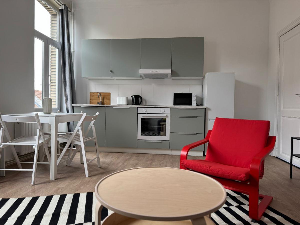 Quartier Européen: Bel appartement 1 chambre meublé, balcon