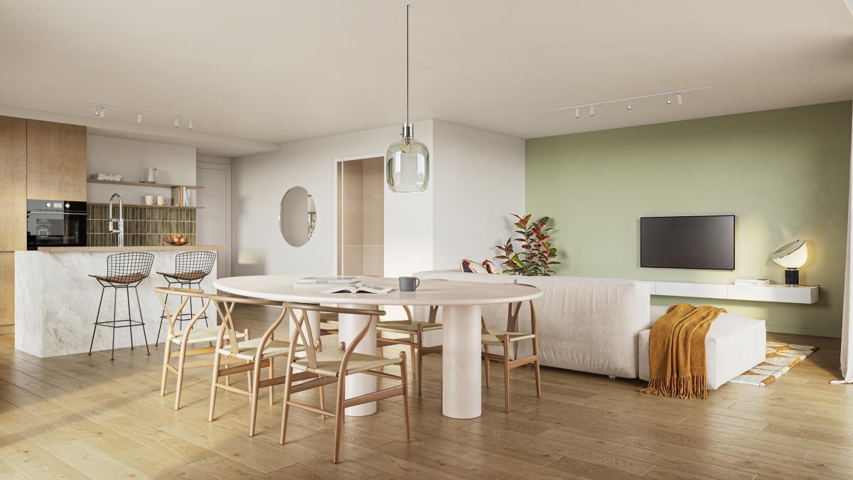 Magnifique appartement 2ch de +/- 120m² - Jardin 40m²