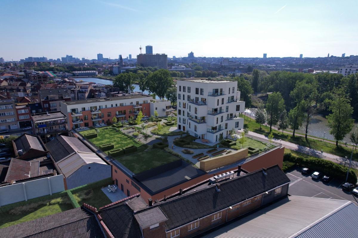 Magnifique appartement de +/- 99 m², 2ch, terrasse de 35 m²