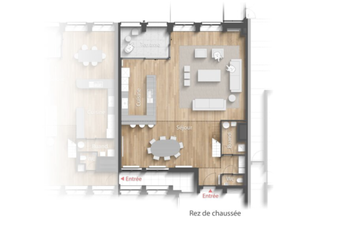 Molière: Magnifique loft 220 m² - possibilité 3 ch, terrasse