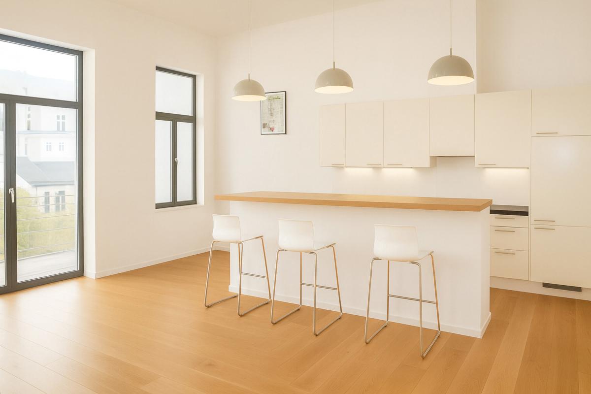 Châtelain : Beau duplex rez-de-chaussée avec jardin