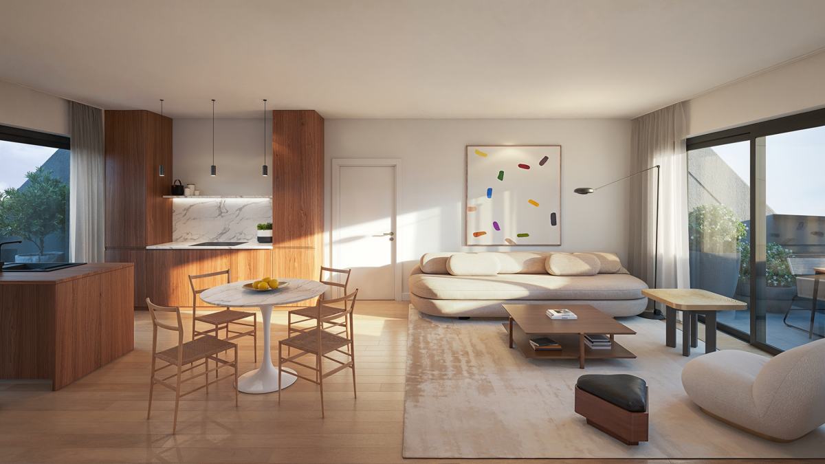 Spacieux appartement neuf ±108 m², 3ch, terrasse 5 m²