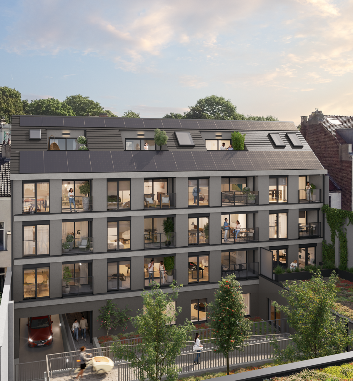 Spacieux appartement neuf ±108 m², 3ch, terrasse 5 m²